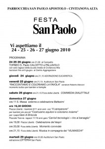 programma festa san paolo