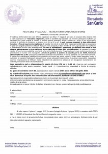 DOMANDA ESPOSITORI SAN CARLO